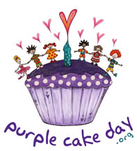 Purple Cake Day Logo Purple Cake Day